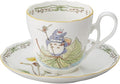 Noritake TT97889/4924-8 Noritake Cup & Saucer (For Both Coffee/Tea), 12.5 fl oz (375 cc), Microwavable, Bone China