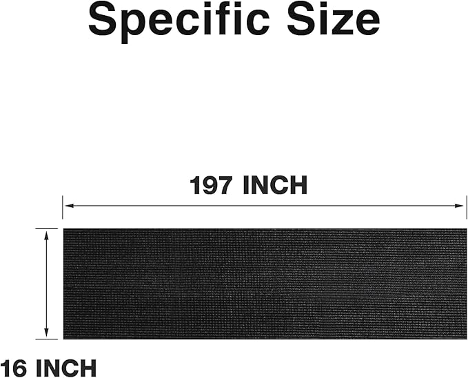 PABUSIOR Toolbox Liner 16" Wide: Heavy Duty Foam Tool Box Drawer Protector Mats - 5MM Thick Non Slip Cabinet Shelf Liners for Garage Shelves 16" W x 197" L Black