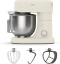 Martha Stewart 5.3Qt Stand Mixer, 12-Speed Tilt-Head Electric Kitchen Mixer with Stainless Steel Bowl, Dough Hook, Whisk & Beater, Splash Guard, Ideal for Baking Bread, Cake & Whipping, Linen Cream