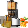 Cold Press Juicer, 5.51" Wide Feed Chute Juice Extractor Machine with 250W, High Juice Yield, Slow Masticating Juicer for Whole Vegetables & Fruits, Healthy Ice Cream Maker