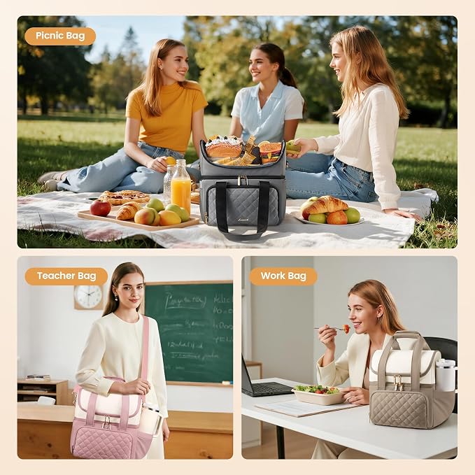 LOVEVOOK Insulated Lunch Bag For Women