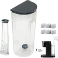 Replacement Water Reservoir with Black Lid and 6pcs water filter and 1pcs water filter holder,Compatible with Keurig K-Express Coffee Maker Only,Model is K-26