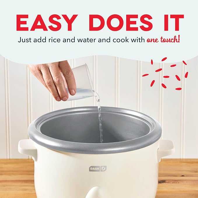 Dash Family Sized Rice Cooker - Large-Capacity Rice Cooker - Features Ceramic, Nonstick Surface & Keep Warm Function - Great for Convenient Meal Prep & Family Meals - 20 Cups Cooked / 10 Cups Uncooked