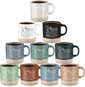 Didaey 10 Pcs Difference Maker Appreciation Gifts Bulk Inspirational Ceramic Coffee Mugs 13 oz Thank You Mug Housekeeping Appreciation Gifts for Teacher Boss Leader Office Coworker Staff, 10 Colors