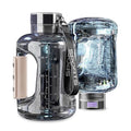 Hydrogen Water Bottle Generator Machine Updated, Portable Hydrogen Water Ionizer Machine Rechargeable, Hydrogen Rich Water Glass Health Cup 420ml (Black-Hydrogen Water Bottle-1set)