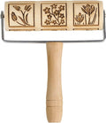 Mrs. Anderson’s Baking Mini Embossing Rolling Pin, Spring Flowers Design, Poplar Wood and Chrome-Plated Iron