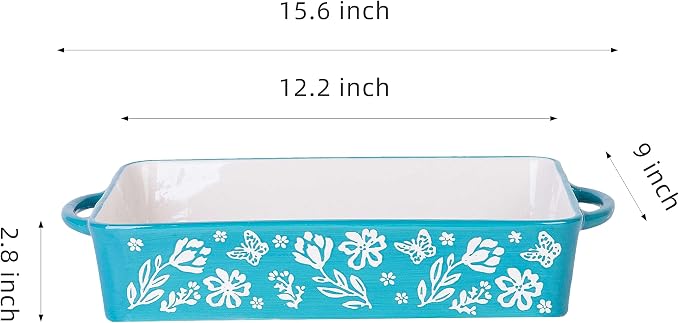 Wisenvoy Casserole Dish 9x13 Baking Pan Casserole Dishes For Oven Baking Dish Ceramic Lasagna Pan Baking Dishes For Oven