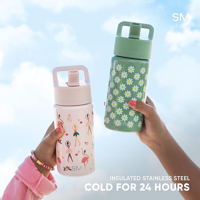 Simple Modern Wicked Kids Water Bottle with Straw Lid | 18oz Insulated Stainless Steel Kids Tumbler & Spill Proof Toddler Cup for School, Girls, Boys | Summit | Wicked Friends