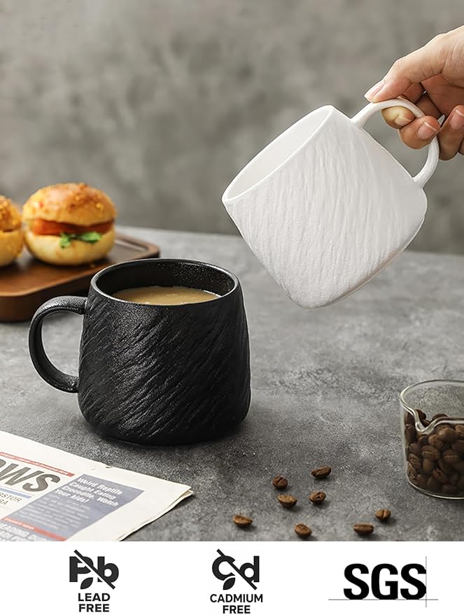 Ceramic Dinnerware set with Mugs for 4, 20 pcs, Dish set for 4 | Porcelain Plates and Bowls Cup Set for Kitchen, White Dishware Sets Stoneware Dinner Plates Sets Platos de Cocina Vajilla