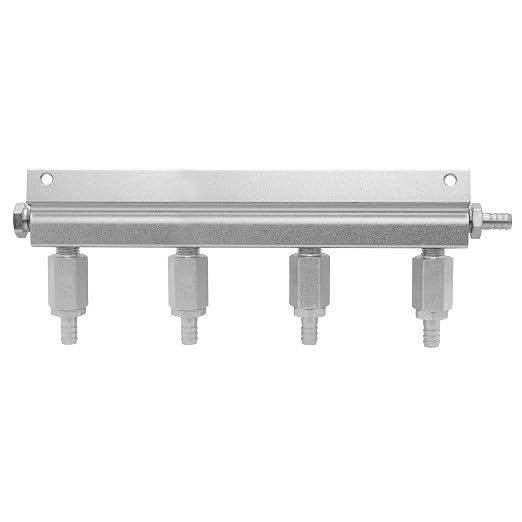 Kegco AD4 Aluminum 4-Way Kegerator Beer Gas/Air Distributor