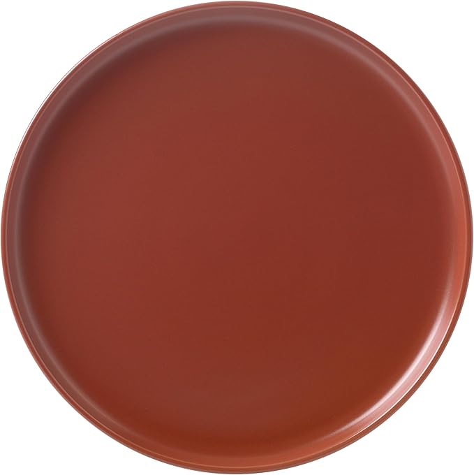 Lorren Home Trends Red Stoneware Dinnerware Set, 16 Piece, Service for 4, Microwave and Dishwasher Safe