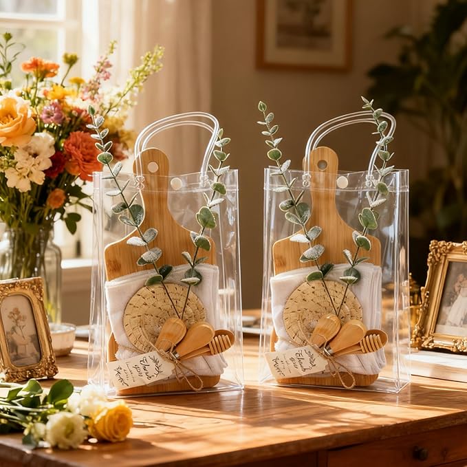 67Pcs Baby Shower Prizes Charcuterie Boards Bulk for Guests Bamboo Cheese Board Gift Set Mini Cutting Boards Wedding Bridal Party Favors for Valentine's Day Housewarming Christmas Birthday, 6 set
