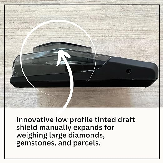 GemOro Platinum PCT101 Mini Carat Scale | Precise Jewelers Premium Class Weigh Gemstones & Diamonds | Digital Precision Tool Expert Professional Reading & Accuracy 100ct x 0.005ct Readability (Black)