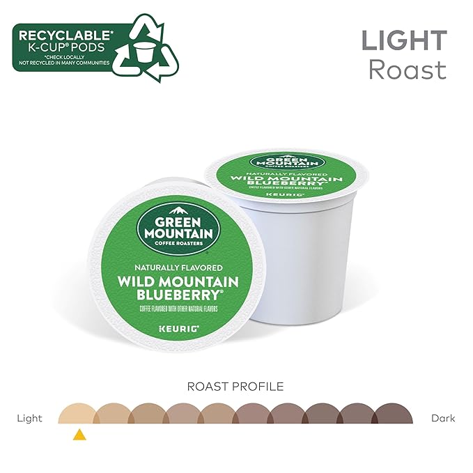 Green Mountain Coffee Wild Mountain Blueberry, Keurig K-Cup Pod, 48 Count