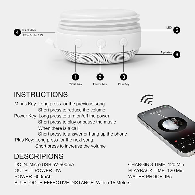 sweet grain Music Speaker Tumbler(25Pack) - 20 oz Sublimation Tumbler Skinny Straight with Speaker, Straw & USB Charging Cable, Music Tumbler Cup - White