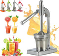 Cast Iron Juicer Hand Press, Manual Juicer Hand Press, Heavy Duty Countertop Lime Citrus Crush Machine for Fresh Lemonade Orange Juice, Easy to Clean, Home and Kitchen