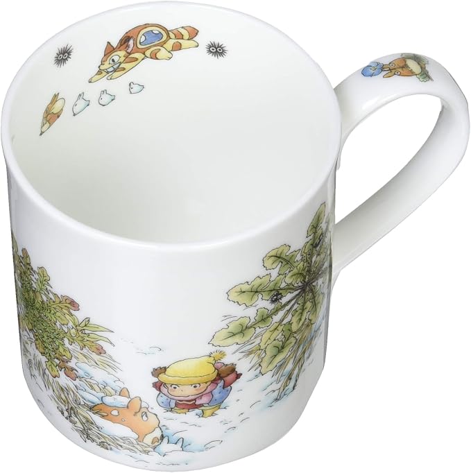 Noritake 4660-1J/T97265 Bone China Mug, 13.5 fl oz (400 cc), My Neighbor Totoro Oinu no Fuguri, Microwave Safe, 1 Piece