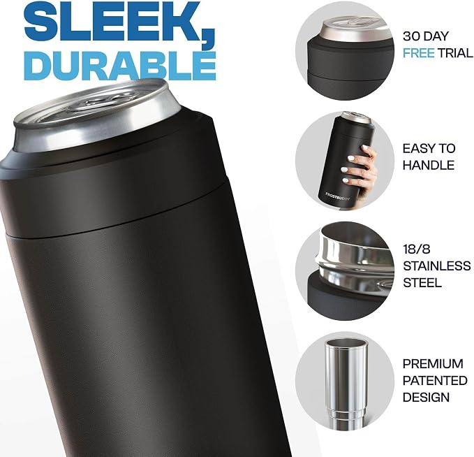 Frost Buddy NCAA Universal Buddy - Fits all - Stainless Steel Can Cooler for 12 oz & 16 oz Regular or Slim Cans & Bottles - Stainless Steel (Florida Gators -Royal)