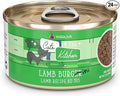 Weruva Cats in The Kitchen, Lamb Burger-ini with Lamb Au Jus Cat Food, 3.2oz Can (Pack of 24)