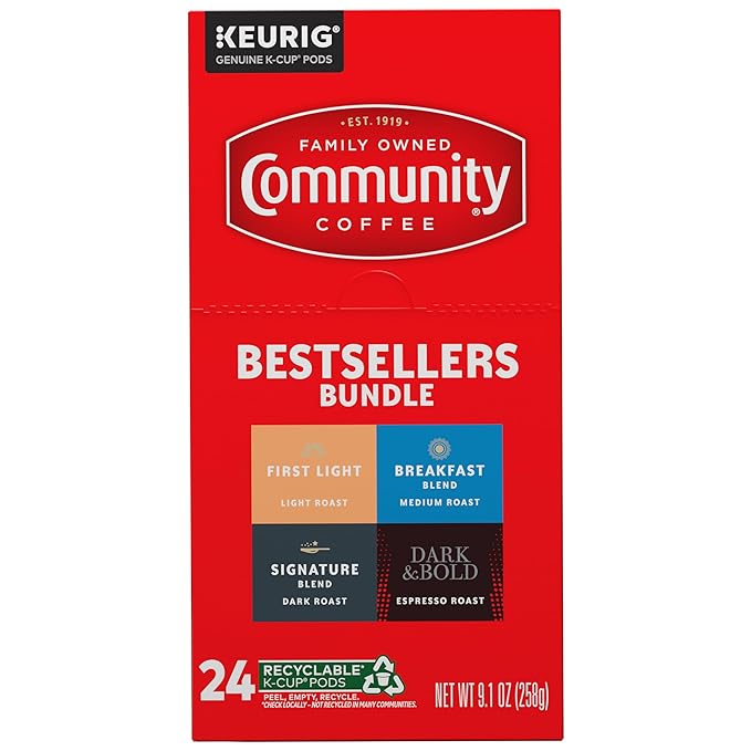 Community Coffee Bestsellers Bundle Variety Pack, 24 ct K-Cup® Pods (Pack of 1)