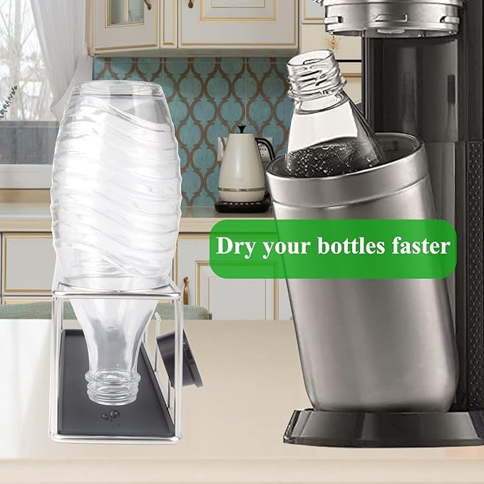 Bottle Drying Rack for SodaStream Slim Bottles & Glass Carafes