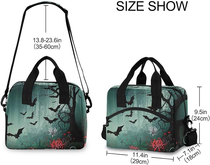 Insulated Lunch Bag Reusable Lunch Tote Bag Cooler Bag for Women Men Adult Lunch Box with Adjustable Shoulder Strap Leakproof Lunch Bag for Work Picnic Camping (color-6)