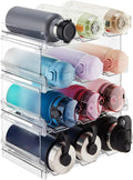 Lifewit 4 Tier Stackable Water Bottle Organizer for Cabinet, Plastic Bottle Holder Fits 12 Bottles/Tumblers up to 3.8" Diameter for Pantry/Countertop/Cupboard, 28 x 19 x 34 cm/11 × 7.5 × 13.4"