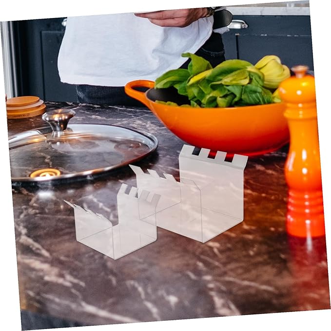 Cabilock 2Pcs Versatile Prep Bag Holder Stand for Food Storage Stable Support for Freezer Bags Bags and Baggie Organization Space-efficient Kitchen Accessory for Easy Filling and Preparation