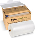 HytusCooking 8" x 150' Food Vacuum Sealer Bags Rolls with Cutter Dispenser for Food Storage, Heavy Duty Vacuum Seal Bags for Sous Vide, Meal Prep,Freezer and Long Term Preservation,BPA-Free