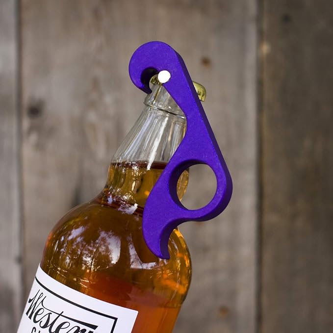 GrabOpener One-handed Bottle Opener in Liquid Purple