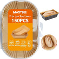 Loaf Pan Liners, 150Pcs Non-Stick Loaf Pans for Baking Bread 9x5, 2lb Disposable Parchment Bread Liners for Sourdough, Pound Cake, Banana Bread and More (Bottom Sizes: 8"× 4")