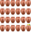 24Psc 2oz/60ml Cantaritos De Barro Mexicanos,Mini Jarritos De Barro Mexicanos Pottery Cocktail Glasses,Mexican Shot Glasses Taco Tuesday Cups For Celebration,Tequila,Margaritas