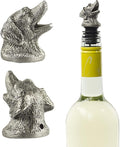 TXOKO Premium Stainless Steel Wine Pourer, Aerator and Decanter - Pour Spout for Red, White and Rose Wine, Liquor and Olive Oil! Gift Box Packaging includes extra stopper.