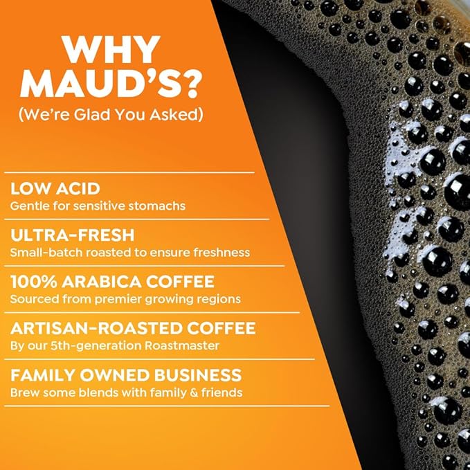 Maud's Banana Flavored Coffee Pods, 50 ct, Medium Roast Flavored Coffee in Single Serve Pods – 100% Arabica Beans, Compatible with Keurig K Cups Maker