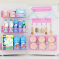 DTUQYX 6 Pack Magnetic Shelves for Washing Machine, Magnetic Spice Rack Organizer for Refrigerator, Magnetic Shelf with Hanger Organizer, Metal Magnetic Basket, Laundry Organization and Storage, Pink