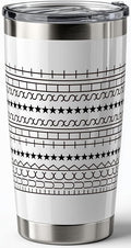 Hidden Message Coffee Mug for Women Men - Funny White Elephant Gifts FTS Tumbler for Coworker, Friends - Novelty Stainless Steel Prank Coffee Cups 20oz Gag Gifts with Straw White
