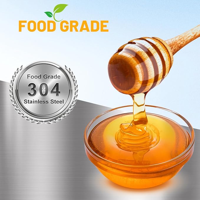 BeeTech Stainless Steel Honey Strainer Double Sieve, Beekeeping Extractor Equipment Mesh Filter for Beekeepers Honey Extraction