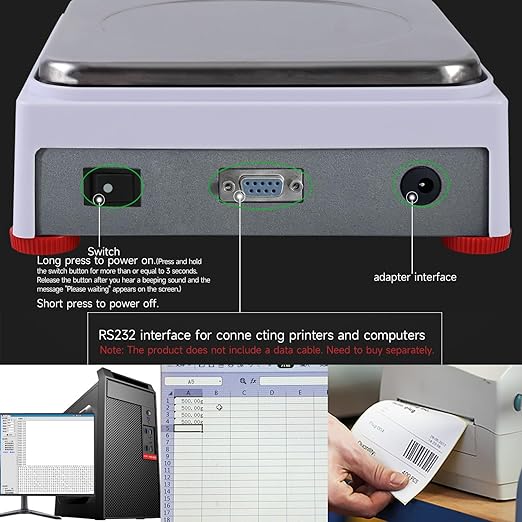 5kg x 0.01g Smart Lab Analytical Balance - 5 Modes, 19 Units & Custom Units