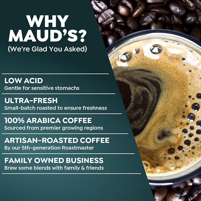 Maud's Kona Coffee Pods, 100 ct, Medium Roast Coffee in Single Serve Pods – 100% Arabica Coffee, Compatible with Keurig K Cups Maker