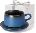 Ceramic Mug Set of 2, Coffee Mugs with Handle, 7.4 OZ Coffee Cups for Mother's Day,Thanksgiving Day, Gift for women, Dishwasher and Microwave Cups
