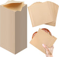 Colarr 2000 Pcs Soft Pretzel Bags 6.69 x 7.09 Inch Pretzels Individual Bags Grease Resistant Double Open Paper Sandwich Wrapper Holder for Concession Stands Food Snack Cookie, Brown