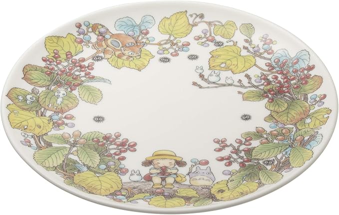 Noritake T50116A/4660-5 My Neighbor Totoro Plate 9.1 inches (23 cm), Microwave Safe, 1 Piece