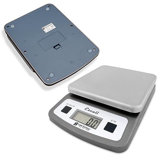 San Jamar SCDG2LP Low-Profile Digital Food/Kitchen Scale, 2lb Capacity