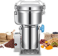 LEEVOT Grain Mill Grinder, 750g Commercial Spice Grinder Electric 2000W Stainless Steel Pulverizer Dry Grinder for Grinding Wheat, Oats, Corn, Pepper, and Coffee Beans – Grinder for Kitchen.