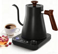 Gooseneck Electric Kettle,Pour Over Kettle for Coffee and Tea,Intelligent Temperature Control,Quick Heating,Keep Warm Function,1200W/0.9L (Black)