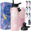 DYSANKY Mother's Water Bottle Gift– Insulated Stainless Steel Bottle with Carrier Bag, Strap & Gift Box – BPA-Free – Ideal for Hiking, Camping & Travel 40 oz