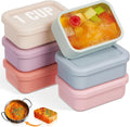 Teenyyou 6 Packs 1 Cup Silicone Soup Freezer Molds with Lid Silicone Soup Freezer Trays Rectangle Reusable Food Preserving Tray Freezing Sauces Stews(Multiple Color)
