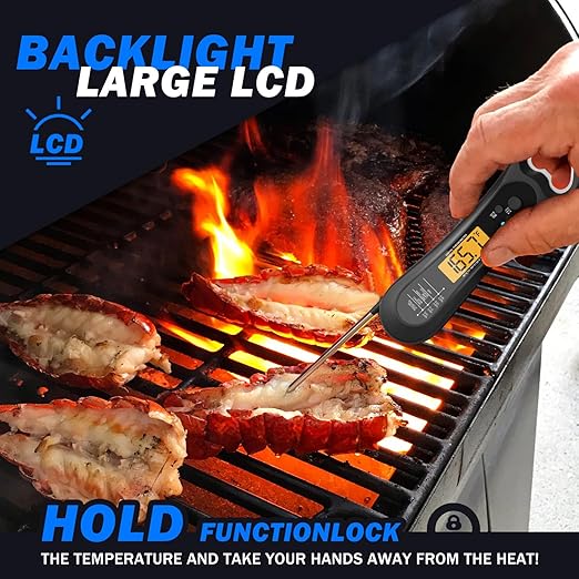 Meat Thermometer with Dual Probes - Advanced Bluetooth Cooking Thermometer for Perfect Grilling, Smoking, Oven Roasting & Air Frying, Long Range Monitoring & Smart Alerts