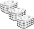 Multi-layer Food Storage Box with Lid, Deli Meat Ham and Cheese Container for Fridge, Stackable Container Set for Meal Prep, Fridge Organization, Pantry Storage (3PCS)