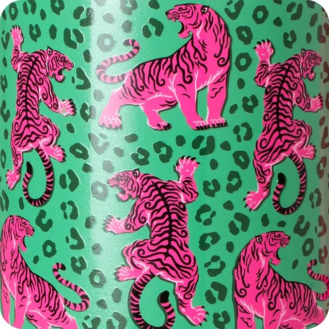Swig Life Skinny Can Cooler, 12oz Insulated Slim Can Holder, Stainless Steel Cans Cooler, Covers for Tall Beer Bottles, Beach Accessories for Women (Easy Tiger)